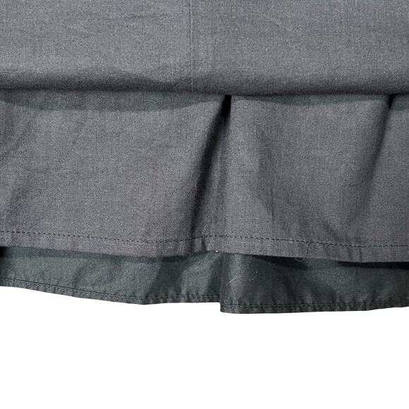 Banana Republic Black A-Line Woven Cotton Skirt Floral‎ Embroidered Knee 14 - Picture 7 of 10